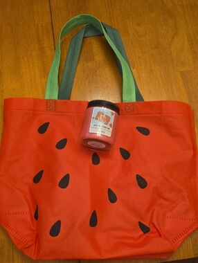 Watermelon Scented Candle & Tote